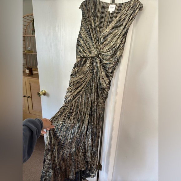 MISA Ava Plunging Twist Maxi Dress - Picture 6 of 9